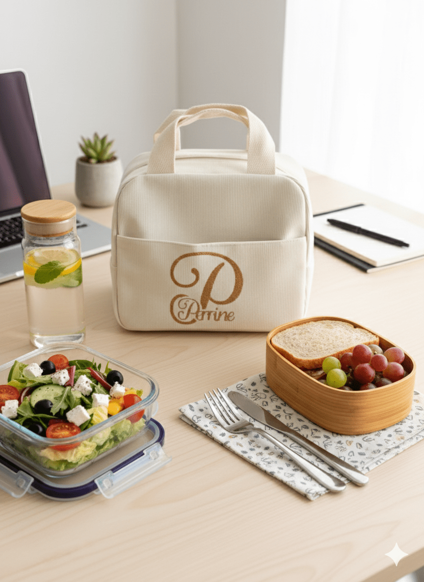 Lunch bag personnalisé pour femme - Les Pépites Créatives