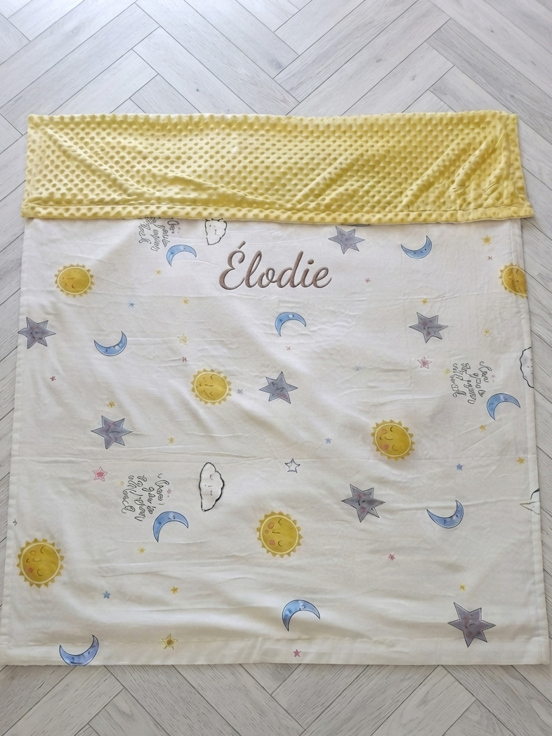 Kit sieste maternelle personnalisé - Couverture & Sac de transport