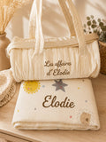 Kit sieste maternelle personnalisé - Couverture & Sac de transport