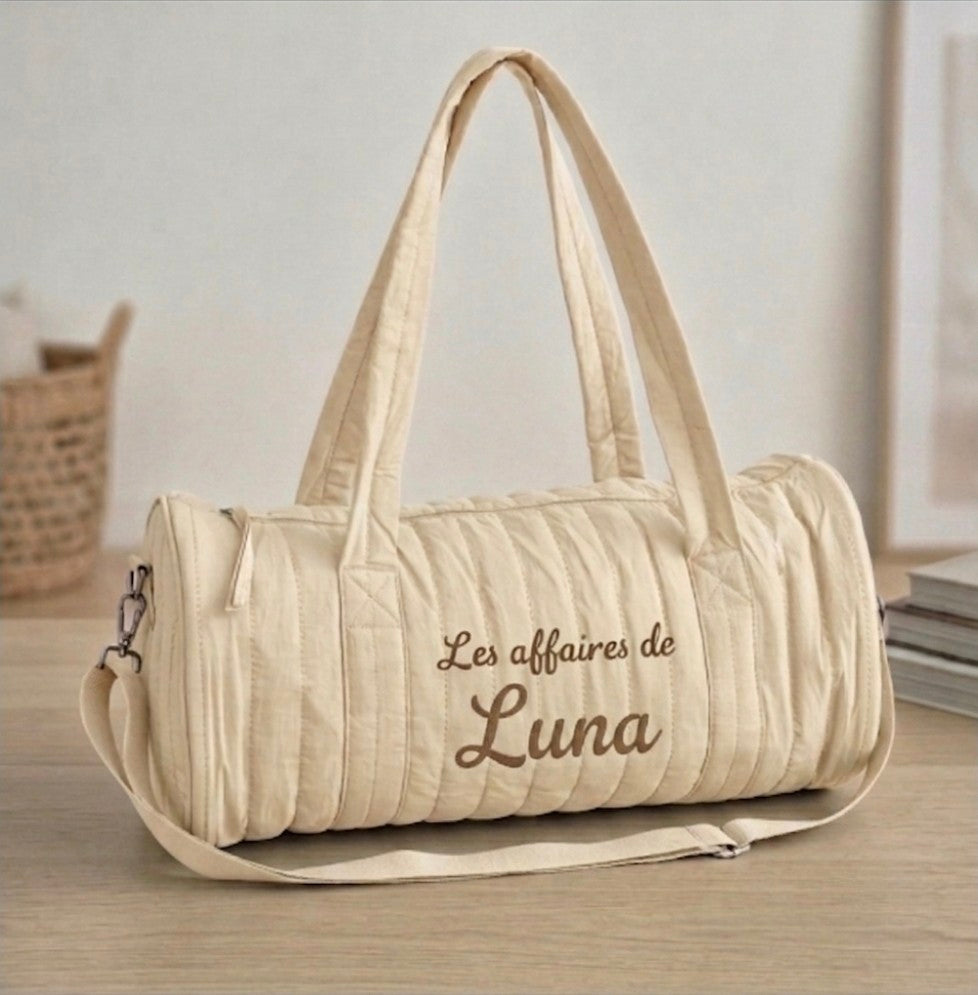 Kit sieste maternelle personnalisé - Couverture & Sac de transport