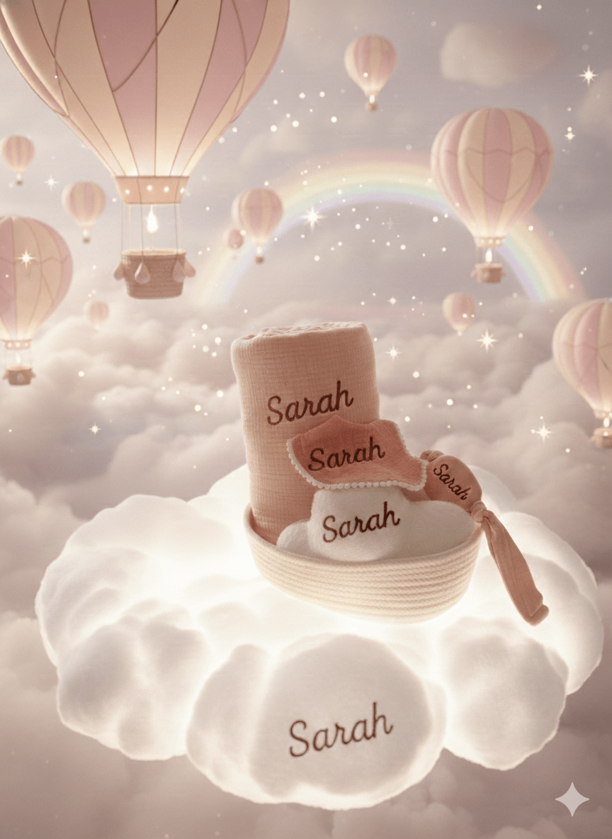 Coffret naissance personnalisé pour fille - Les Pépites Créatives