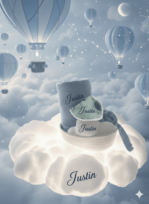 Coffret naissance personnalisé pour garçon - Les Pépites Créatives