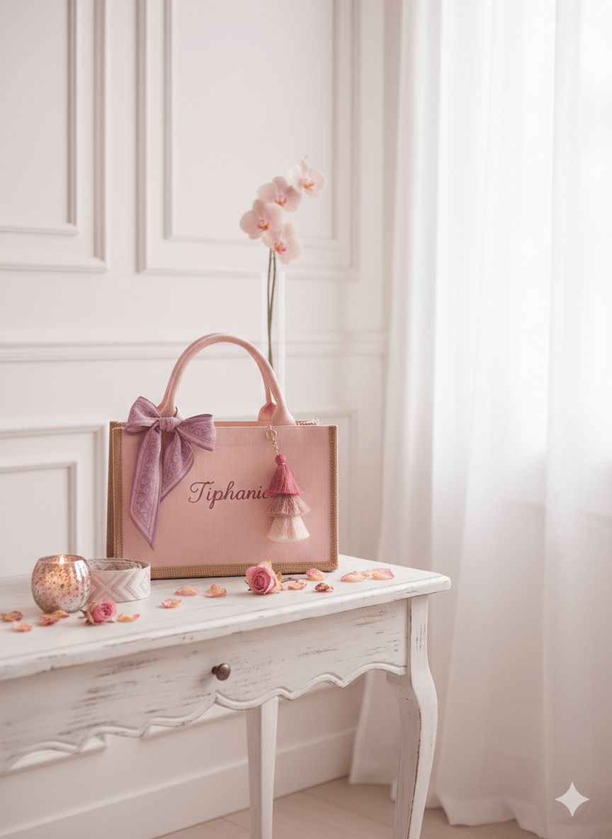 Sac Poudre de rose - Les Pépites Créatives